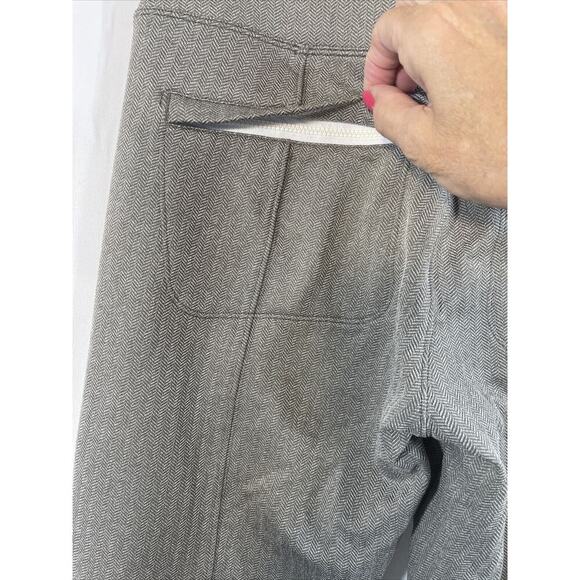 Athleta Womens M Delancey Taupie Brown Herringbone Leggings Classic EUC - Picture 7 of 11